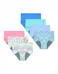 Hanes Girl's Potty Trainer Underwear Briefs, 7-Pack, Moisture-Wicking, Assorted
