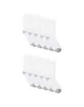 Hanes Women's Crew Socks Pack - 10-Pack - Cushioned - Moisture-Wicking - Shoe Sizes 8-12