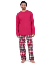 Hanes Men’s Flannel Pajama Set, Cotton Blend