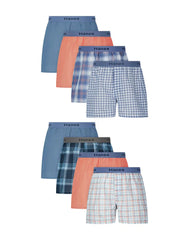 Hanes Boys' Underwear Boxers Pack, 8-Pack, Moisture-Wicking Cotton Blend