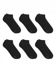 Hanes Men's Performance No Show Socks With Cushioned Heel & Toe, 6-Pack