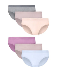 Hanes Girls' Underwear Bikini Pack, 6-Pack, Comfort Flex, Moisture-Wicking