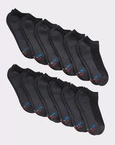 Hanes Men's Cushioned No Show Socks, X-Temp, 12-Pairs