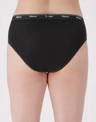 Hanes Originals Women's Hi-Leg Underwear, Breathable Stretch Cotton, 6-Pack