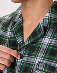 Hanes Men's Flannel Pajama Set, Button Down
