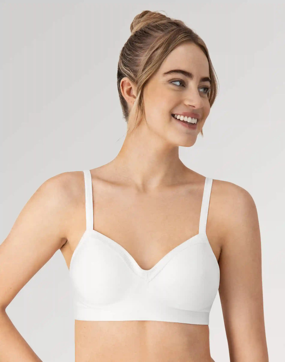 Hanes Foam Evolution Women’s Wireless Bra with SmoothTec Band
