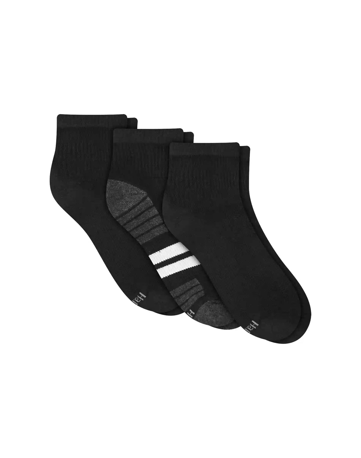 Hanes Cool DRI Men's Ankle Socks with Ventilation, 3-Pairs