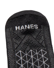 Hanes Absolute Run Men's Socks Pack, 4-Pack, Heel-Shield Tab, Moisture Wicking