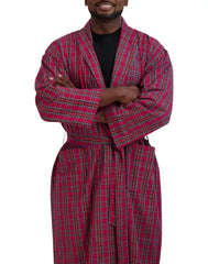 Hanes Men’s Shawl Collar Robe, Woven Cotton Blend