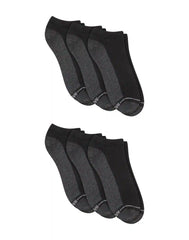 Hanes Double Tough Men's Low Cut Socks, Max Cushion, Shoe Sizes 12-14, 6-Pairs