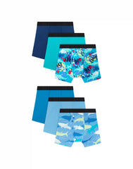 Hanes Originals SuperStretch Boys' Underwear Boxer Briefs Pack, 6-Pack, Lightweight Stretch, Assorted Multipack
