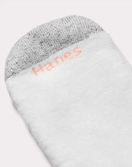 Hanes Women's No Show Socks, Cushioned, Extended Sizes, 10-Pairs