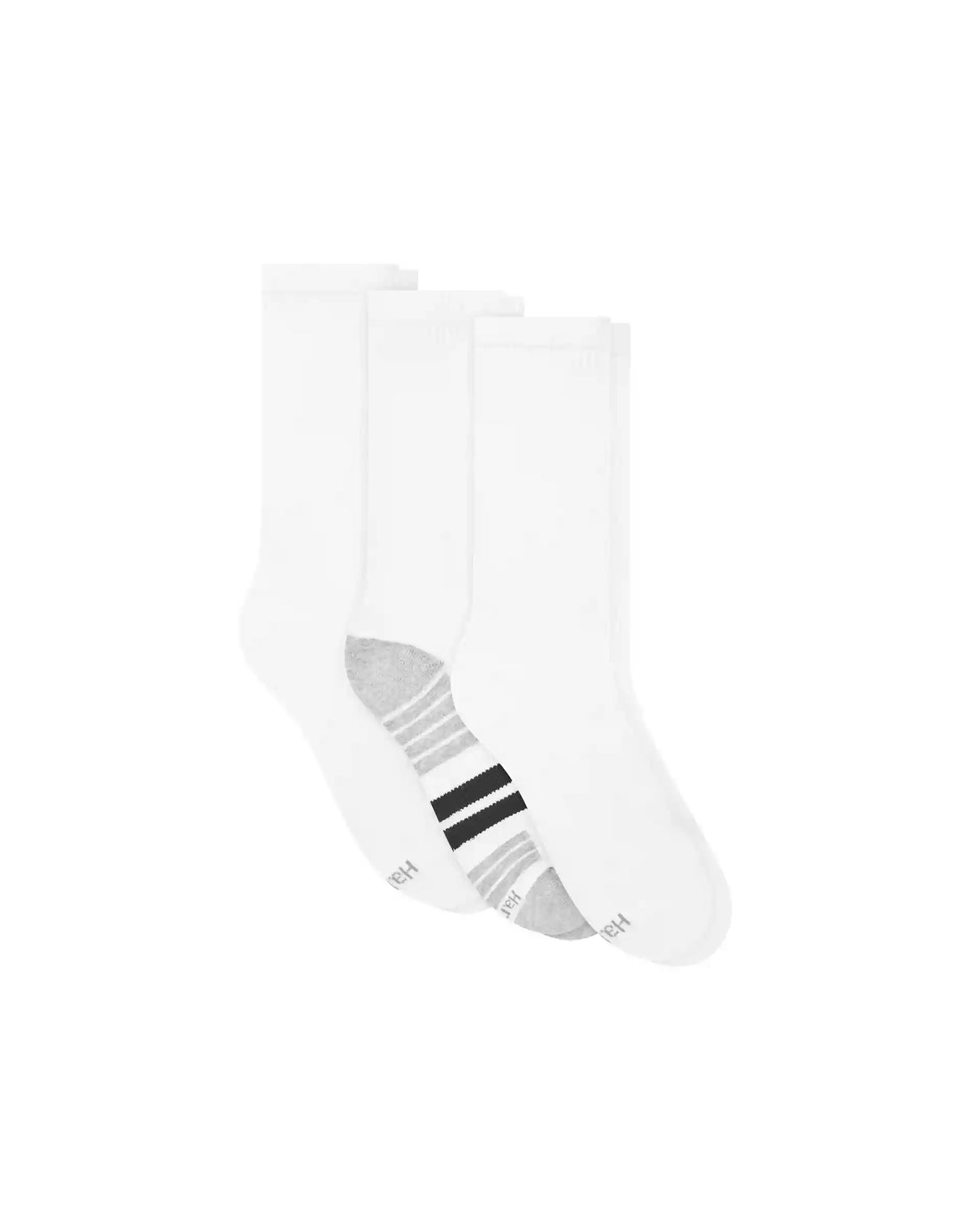 Hanes Cool DRI Men's Crew Socks with Ventilation, 3-Pairs