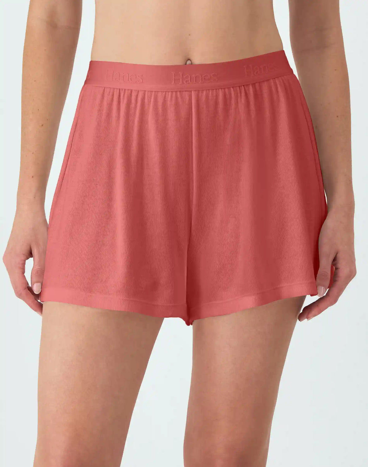 Hanes Originals Women’s SuperSoft Comfywear Rib Sleep Shorts