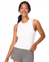 Hanes Originals Comfywear Women's Pajama Tank Top with Built-In Shelf Bra, Loungewear