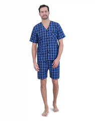 Hanes Men’s Pajama Shorts Set, Woven Cotton Blend