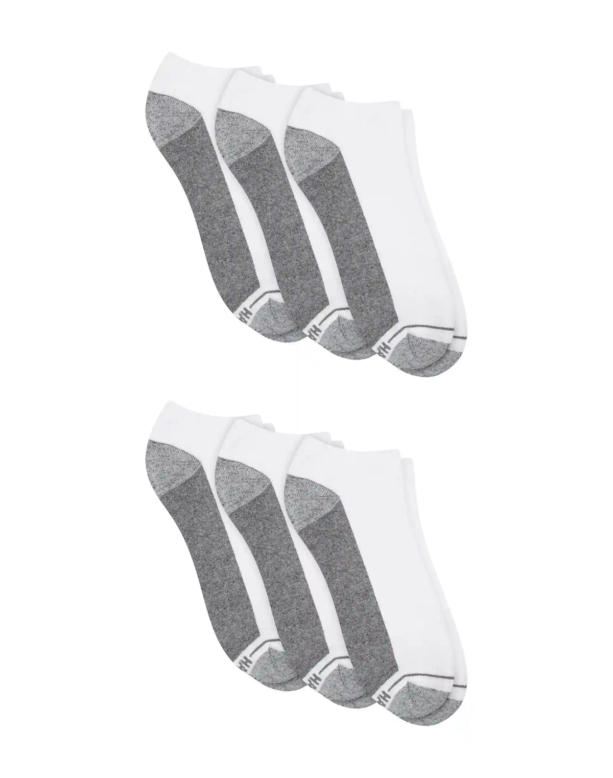 Hanes Double Tough Men's Low Cut Socks, Max Cushion, Shoe Sizes 12-14, 6-Pairs