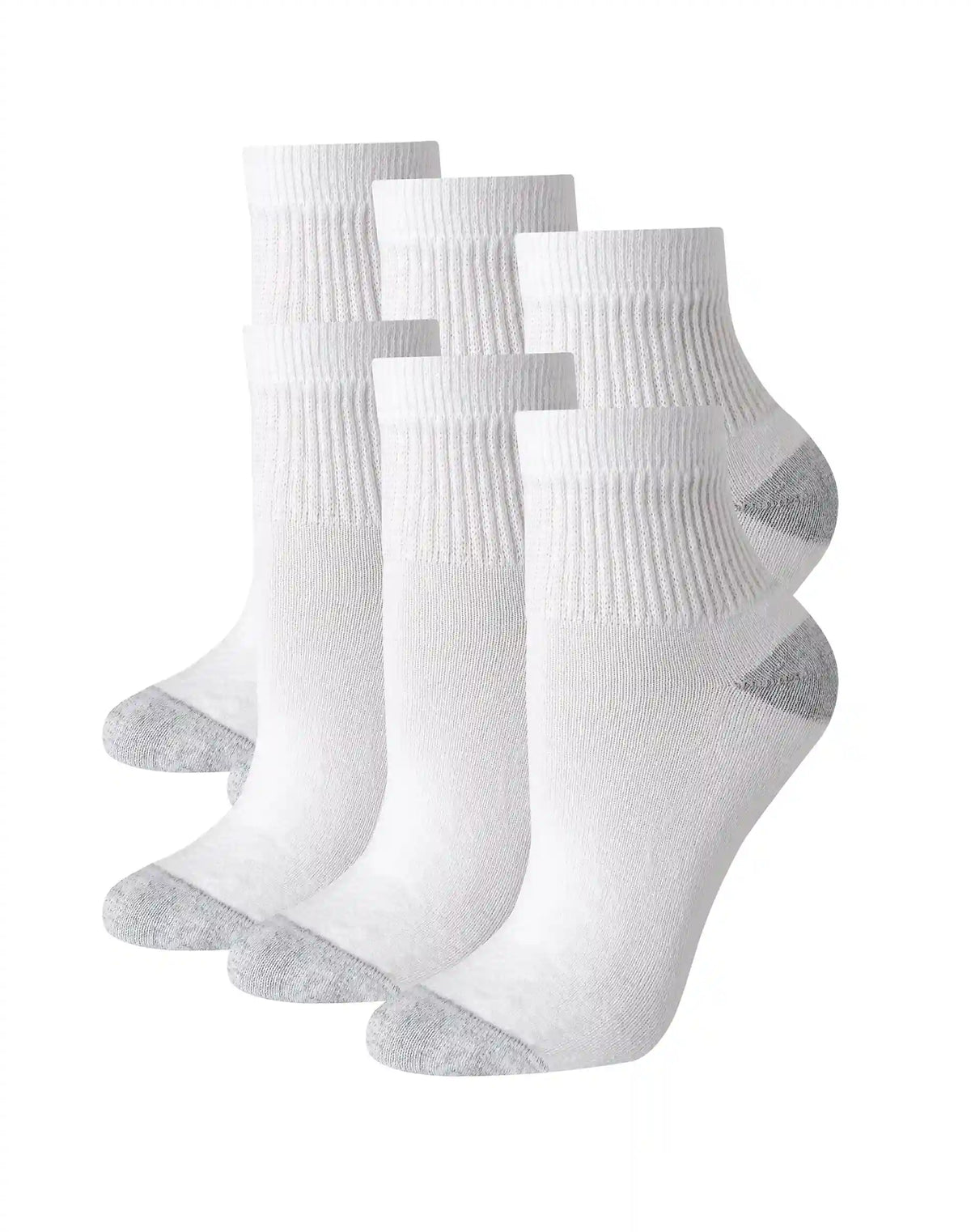 Hanes Women's Ankle Socks, Moisture-Wicking, 6-Pairs