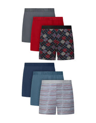 Hanes Originals SuperSoft Boys' Underwear Boxer Pack, 6-Pack, Moisture-Wicking