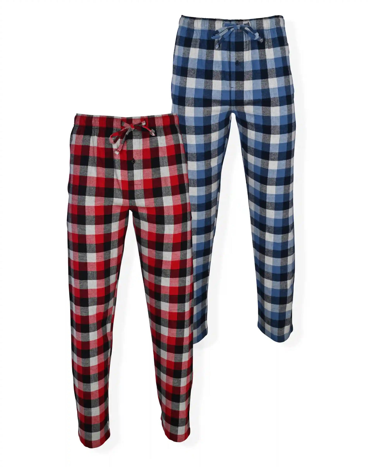 Hanes Men’s Flannel Pajama Pants, 2-Pack, Cotton