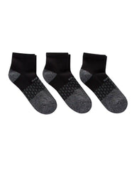 Hanes Absolute Active Men’s Cushioned Ankle Socks Pack, 3-Pack, Moisture Wicking