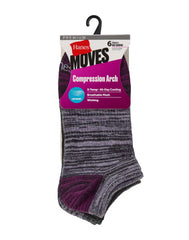 Hanes Women's Lightweight Performance No Show Socks, 6-Pairs