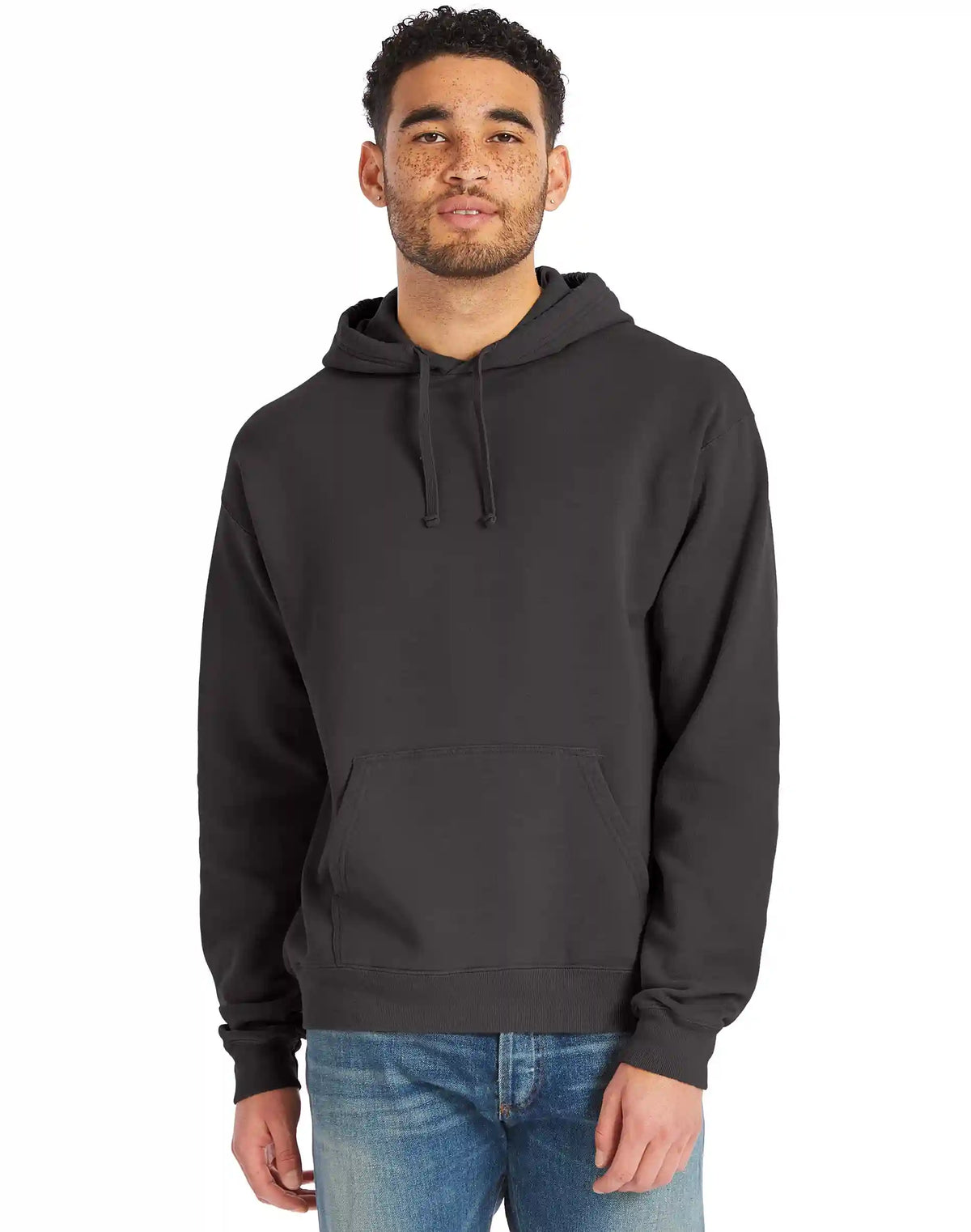 Hanes Men's Garment Dyed Fleece Hoodie