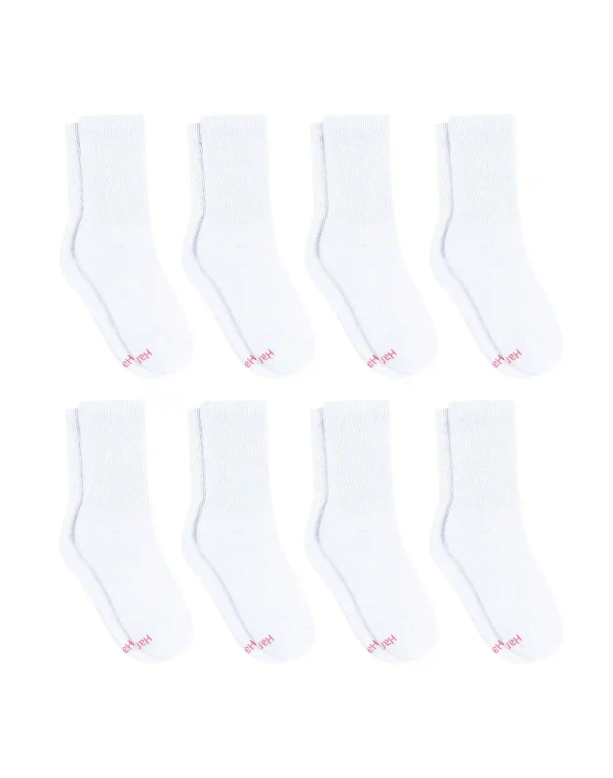 Hanes Ultimate Women's Crew Socks Pack, Cushioned, 8-Pairs
