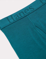 Hanes Originals SuperSoft Underwear Boxer Briefs Pack, 6-Pack, Black