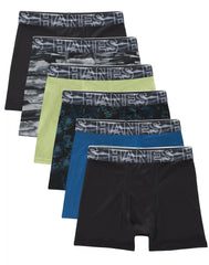 Hanes Boys' Performance Mesh Tween Boxer Briefs Pack, X-Temp, Assorted, 6-Pack