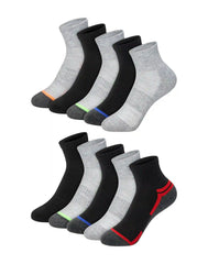 Hanes Moves Boys' Ankle Socks Pack, 10-Pack, Performance X-Temp Moisture-Wicking Kids Athletic Socks