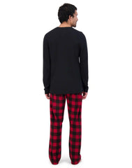 Hanes Men’s Fleece Pajama Set, X-Temp