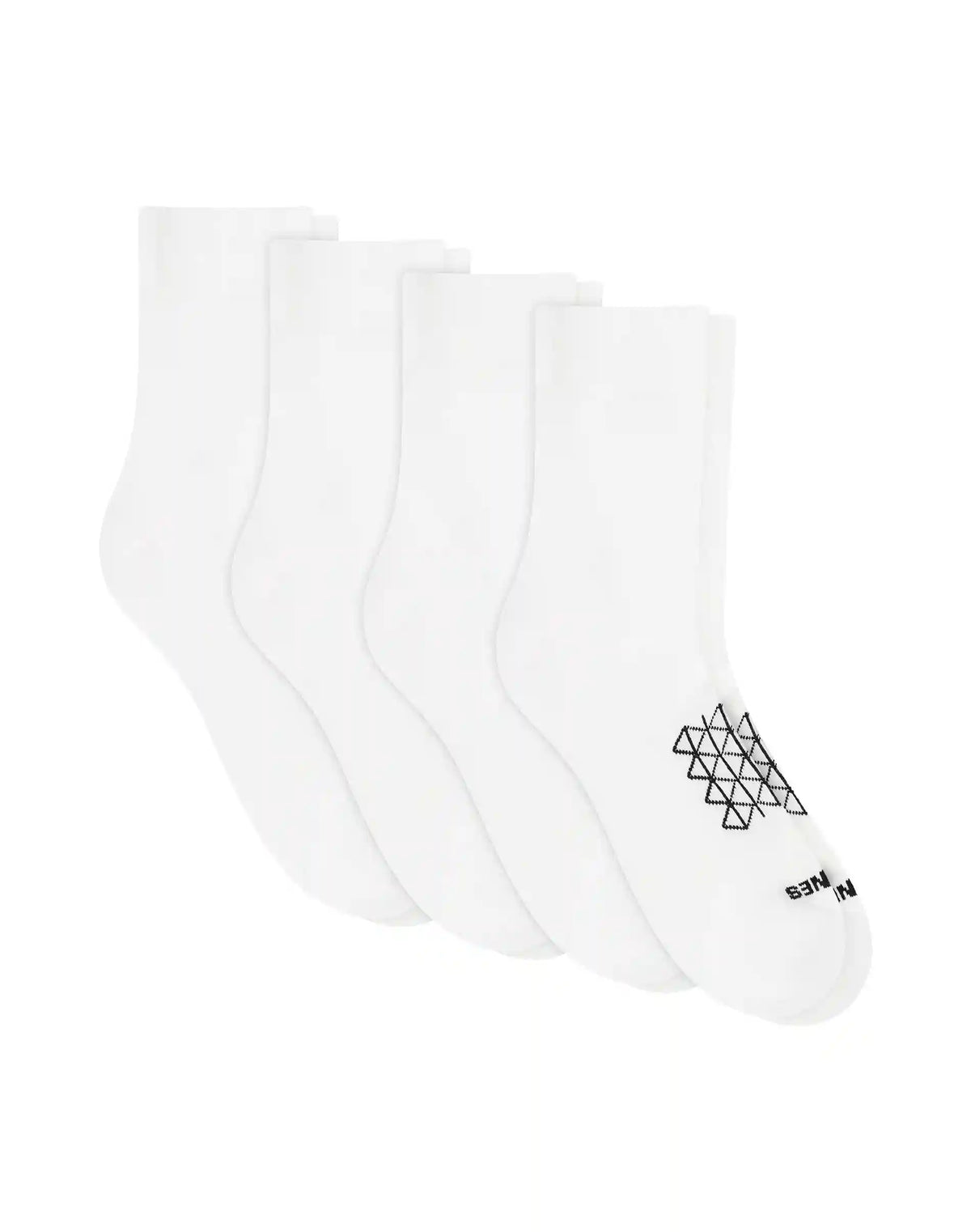 Hanes Absolute Run Men's Socks Pack, 4-Pair Pack, Heel-Shield Tab, Moisture Wicking