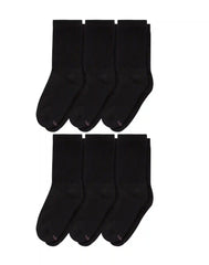Hanes Women's Crew Socks, Moisture-Wicking, 6-Pairs
