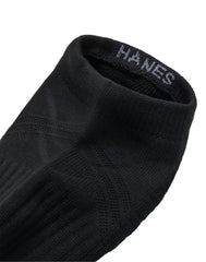 Hanes Moves Impact Zone Men's No Show Socks Pack, 4-Pair Pack, X-Temp, Moisture Wicking