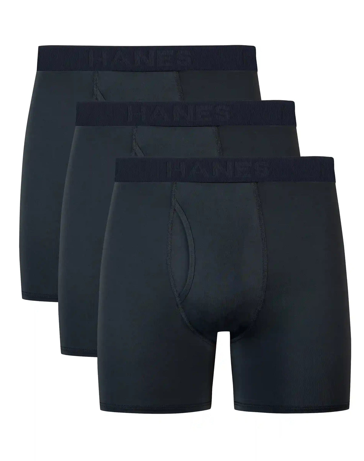 Hanes Ultimate® Comfort Sport Men's Underwear Boxer Briefs Pack – 3-Pack – X-Temp® – Moisture-Wicking Performance