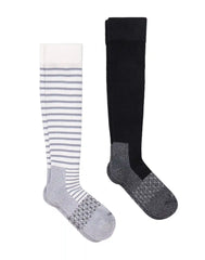Hanes Absolute Wellness Women's Over-the-Calf Socks, Mild Graduated Compression, 2-Pairs