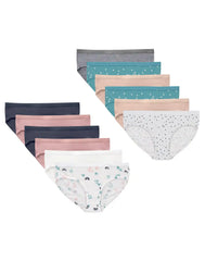 Hanes Girls' Underwear Hipsters, 12-Pack, Stretch-Cottton, Breathable