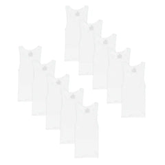Hanes Boys' Undershirt Tank Top Pack, 10-Pack, Moisture-Wicking