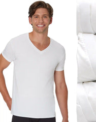 Hanes Ultimate Men's Undershirts Pack - 3-Pack - ComfortBlend V-Neck T-Shirts - Moisture-Wicking