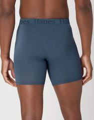 Hanes Originals Men's SuperSoft Boxer Brief Underwear, Viscose from Bamboo, Assorted, 3-Pack