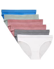 Hanes Originals Ultimate SuperSoft Girls' Bikini Underwear, 6-Pack