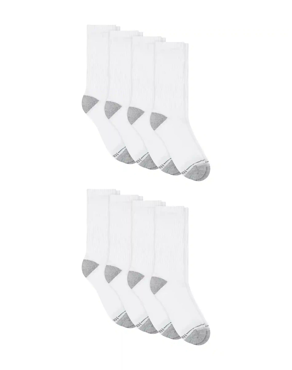 Hanes Men's Crew Socks Pack, 8-Pack, X-Temp® Breathable & Cooling, Odor Control