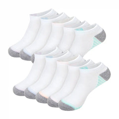 Hanes Moves X-Temp Women’s No Show Socks, 10-Pairs, Shoe Sizes 8-12