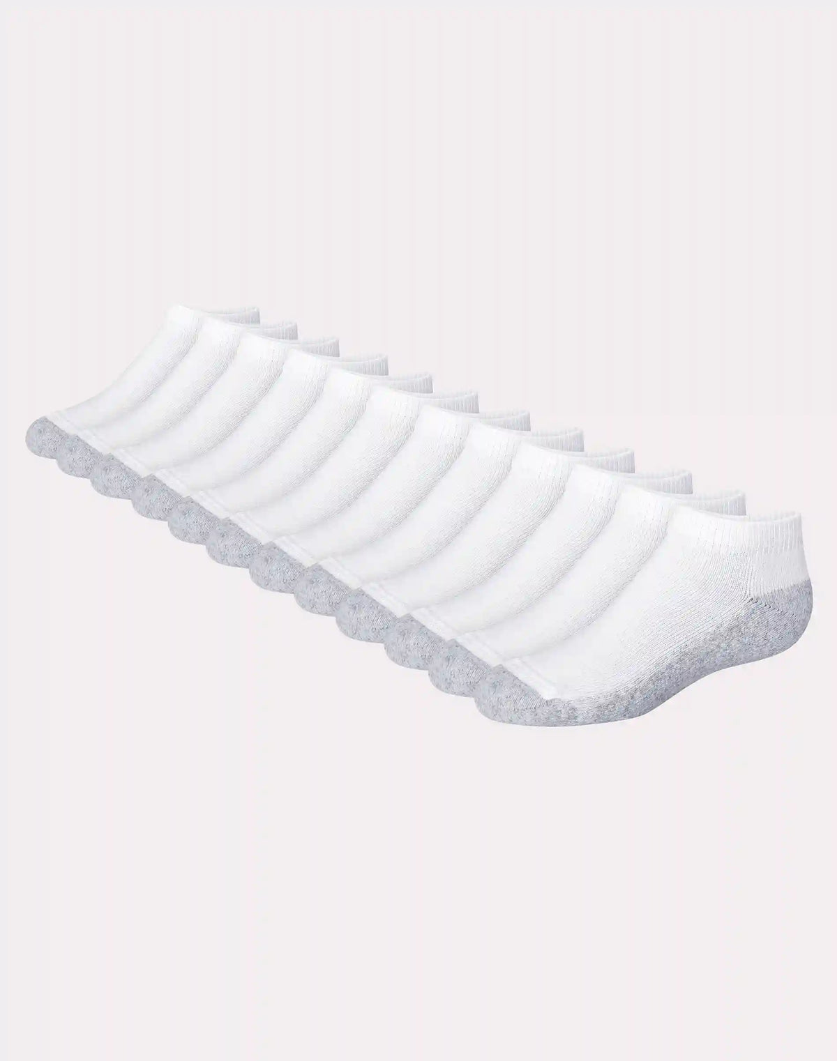 Hanes Double Tough Boys' Cushion No Show Socks, 12-Pairs
