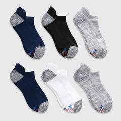 Hanes Moves Men's Heel Shield Socks Pack, 6-Pack, Moisture-WickingAthletic Socks