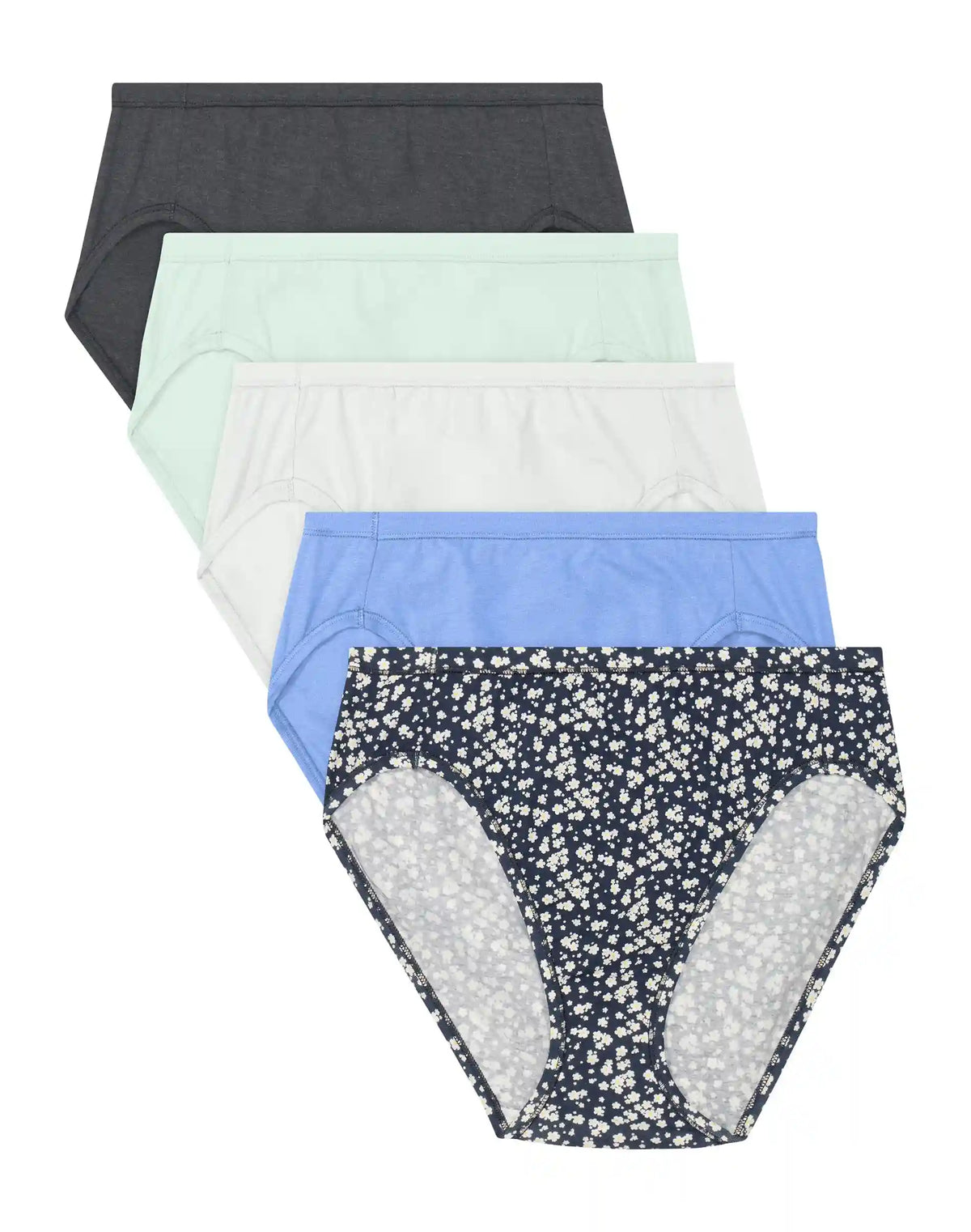 Hanes Ultimate ComfortSoft Women's Underwear High Cut, 5-Pack, Cotton Stretch