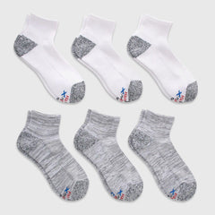 Hanes Moves Men's Ankle Socks Pack, 6-Pack, Moisture-Wicking