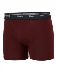 Hanes Originals Boys' Tween Boxer Briefs Pack, Olive Palm Print & Assorted, 6-Pack
