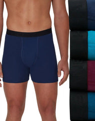 Hanes Ultimate Men's Boxer Briefs Pack - 4-Pack - ComfortSoft Cotton Underwear - Moisture-Wicking